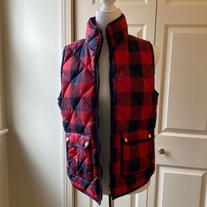 J. Crew Buffalo check vest. Never worn!